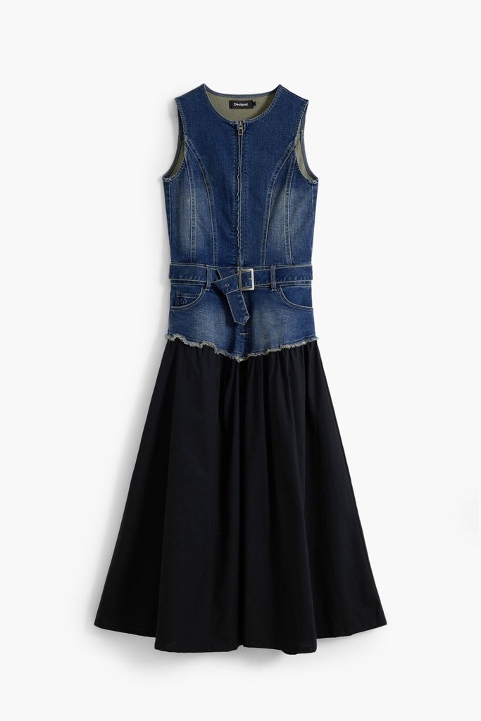 VEST_POPLIN 5053 DENIM MEDIUM WASH
