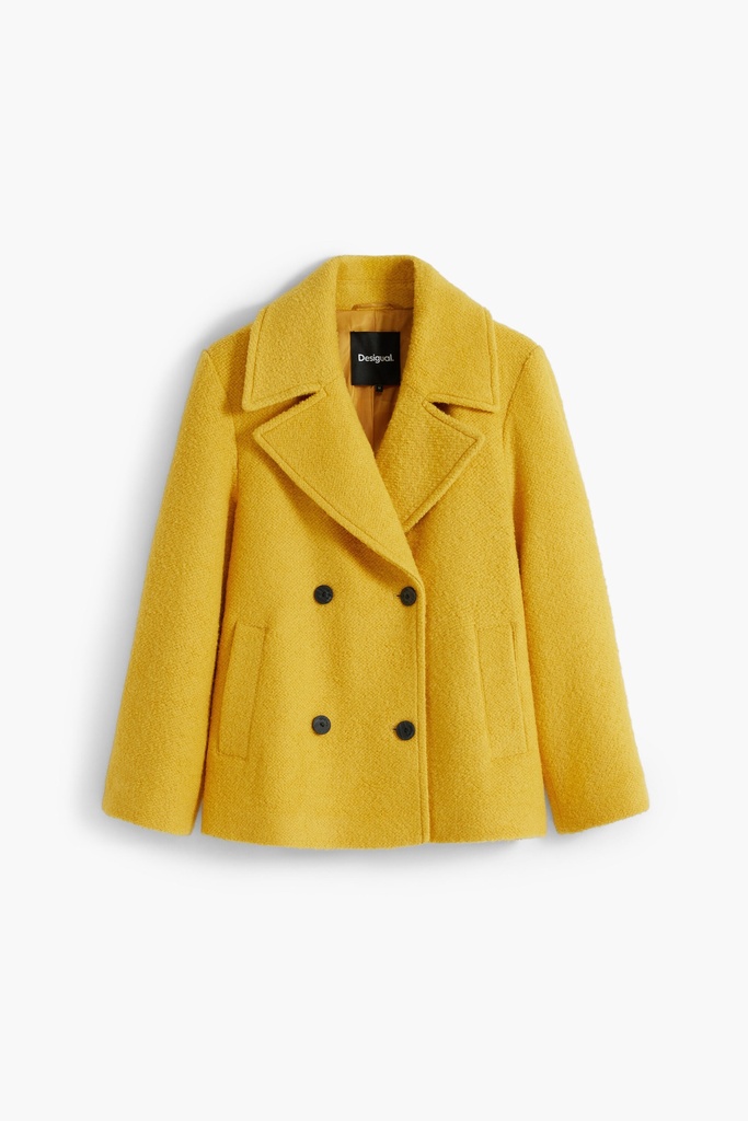 COAT_SHORTCOLOR 8006 MOSTAZA