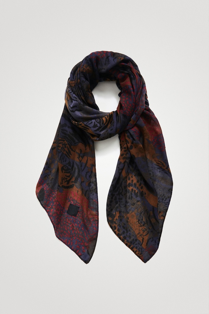 Foulard grande animal print