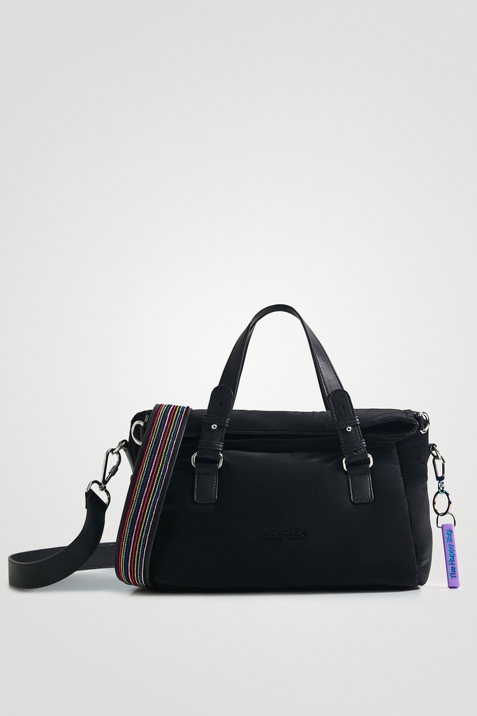 Bolso mano tejido técnico color plano