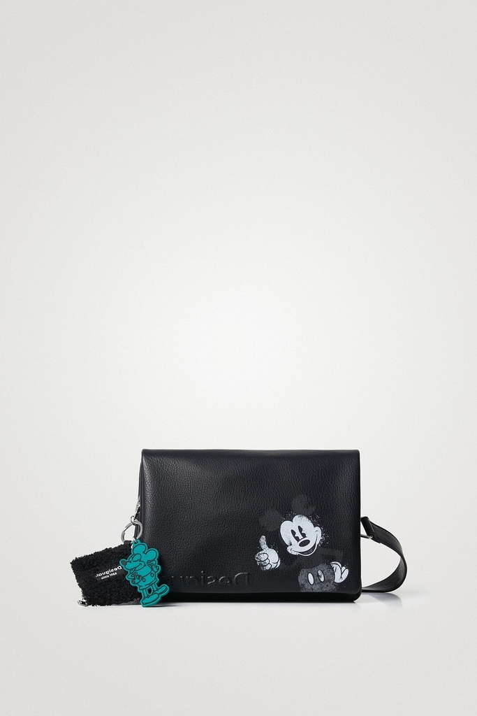 Bolso bandolera efecto piel llaveros