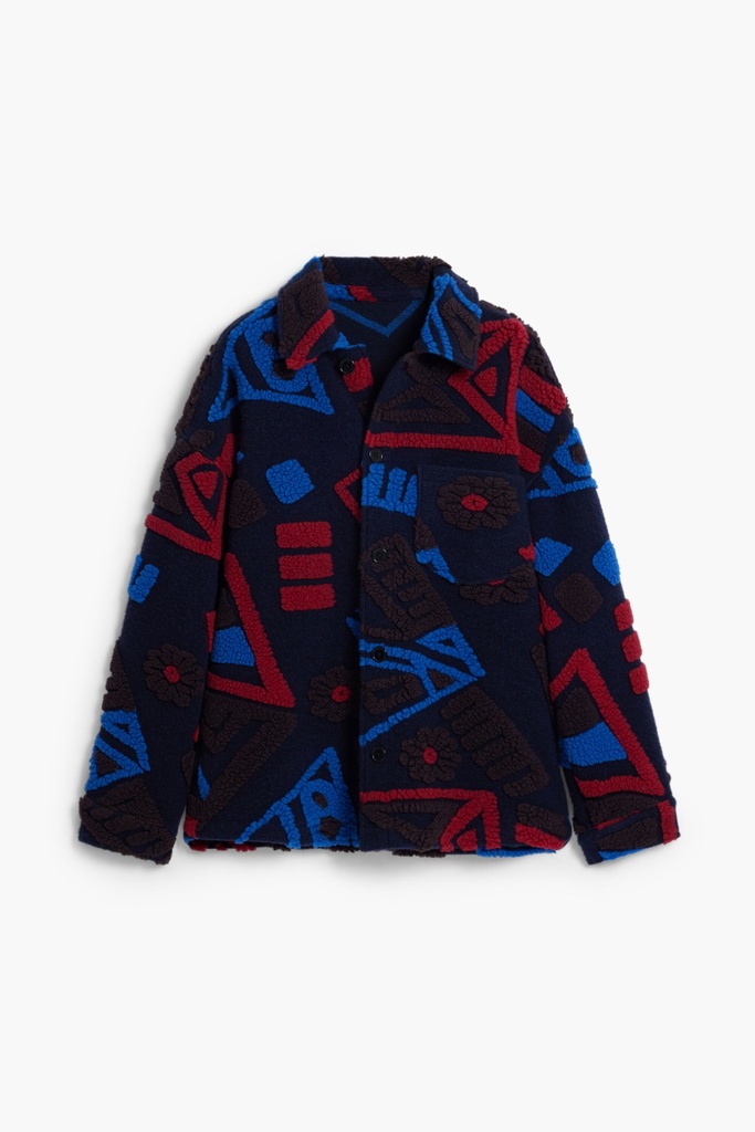 COAT_IKAT BLUE 5000 NAVY