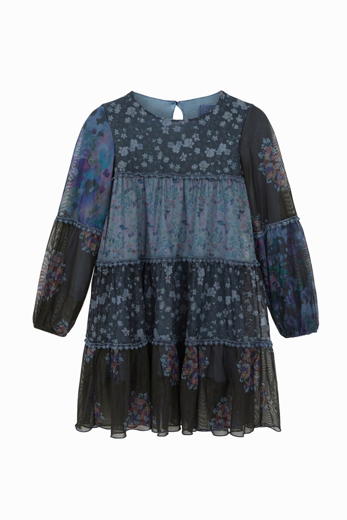 Vestido corto flores
