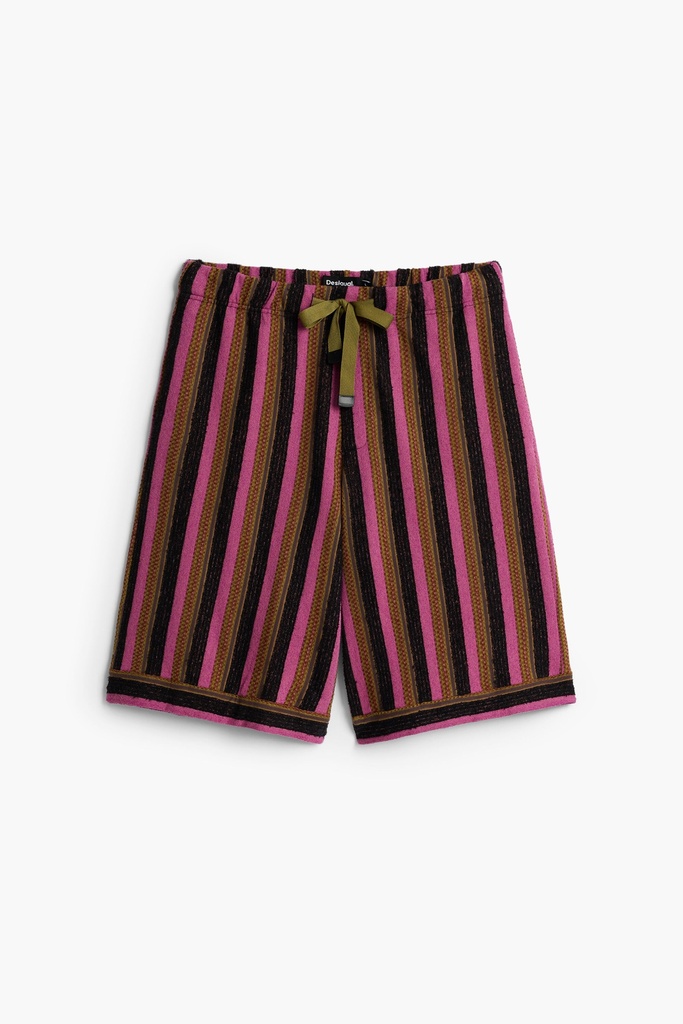 PANT_BERMUDA FANCY STRIPES 3049 ROSA