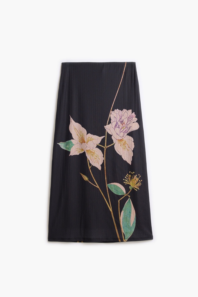 FALDA_FLORAL 2000 NEGRO