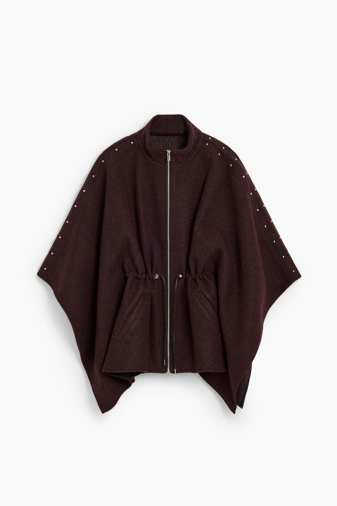 PONCHO_ALDAMA PIERCING 3032 GRANATE
