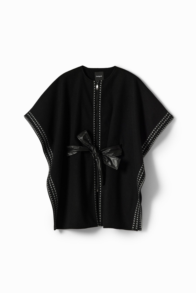PONCHO_CRUCES MILAN 2000 NEGRO
