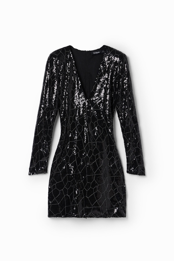 Vestido corto lentejuelas