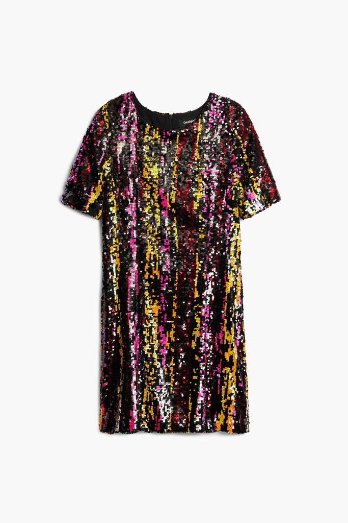 XMAS SEQUINS_MULTICOLOR FUCSIA