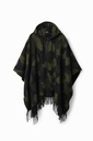 PONCHO_ABSTRACT A 4003 VERDE MILITAR