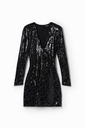 Vestido corto lentejuelas