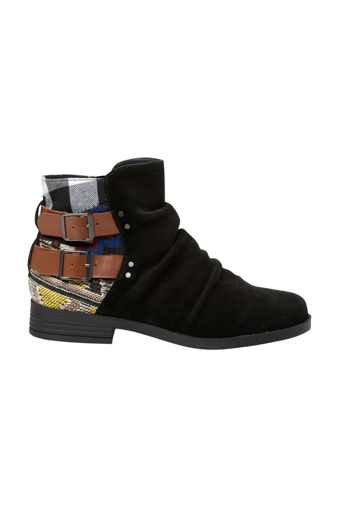 Boho flat ankle boot 