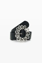 BELT_GOLDEN SWIRL 2000 NEGRO