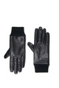 Guantes efecto piel logo grabado