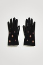 Guantes bimateria bordado