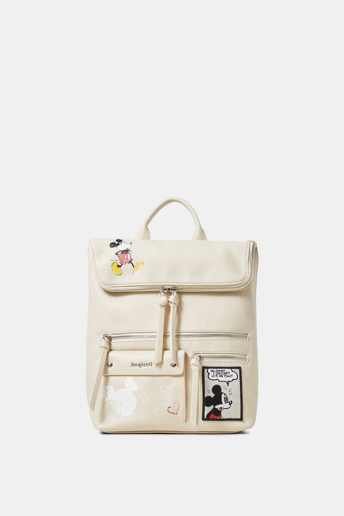 Mochila efecto piel Mickey Mouse