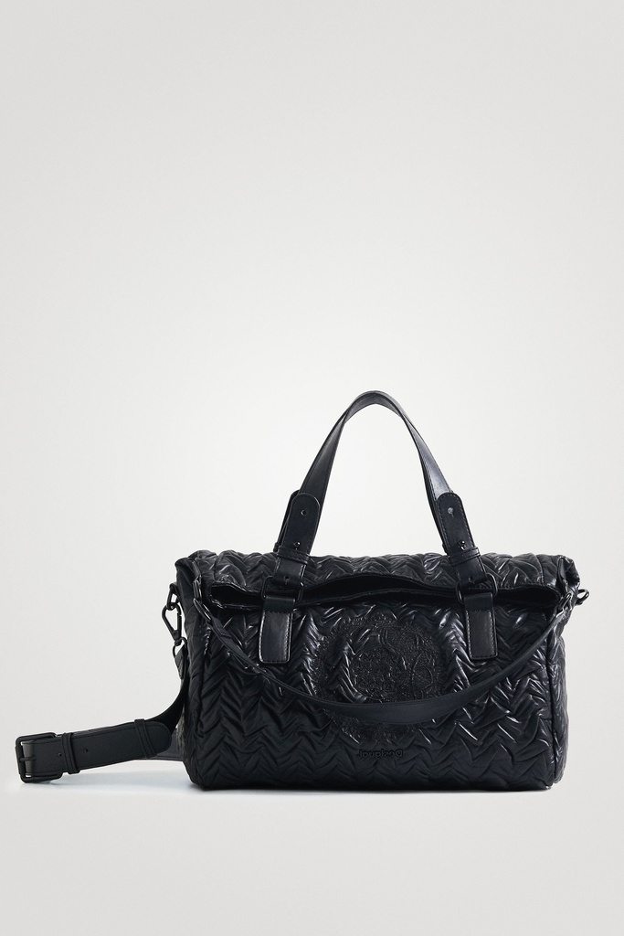 Bolso mano efecto cuero porta móvil