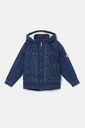 Chaqueta corta bimateria capucha