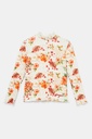 Camiseta canalé flores