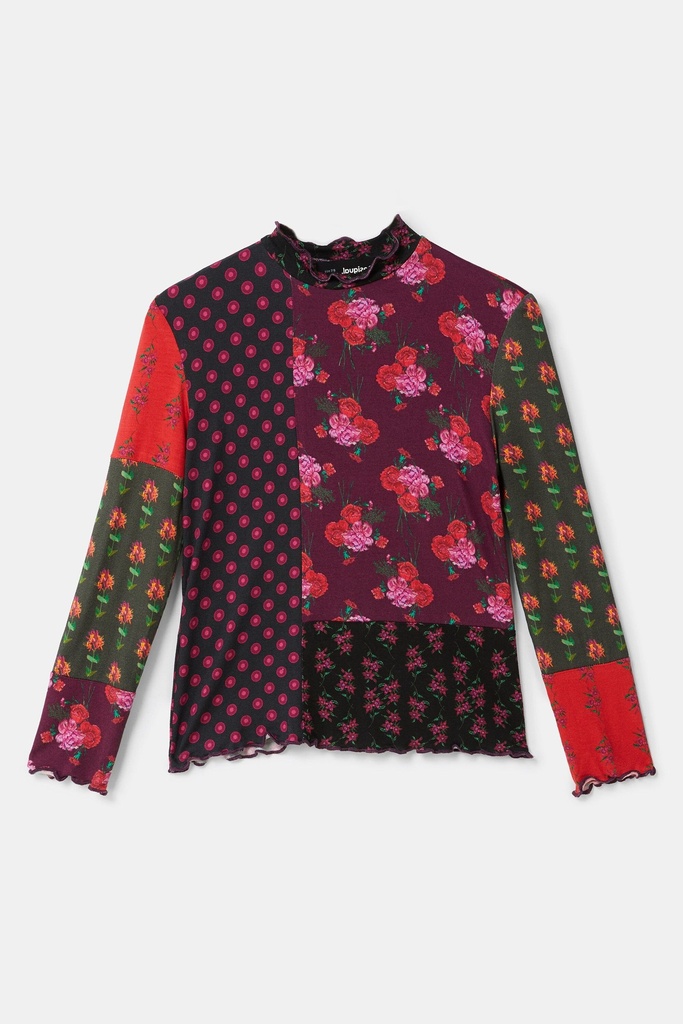 Camiseta patch flores