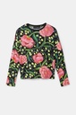 Camiseta flores manga japonesa
