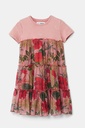 Vestido camisetero volantes flores