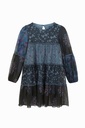 Vestido corto flores