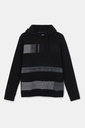 Sudadera felpa parches vaqueros