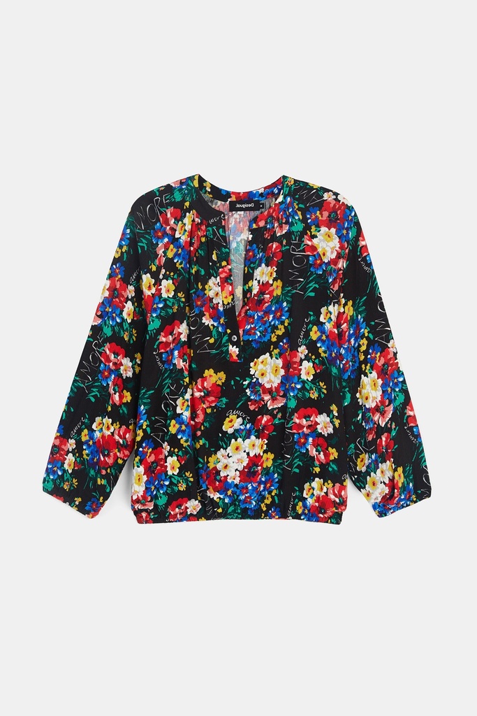 Blusa manga 3/4 floral