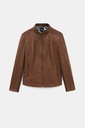 Chaqueta slim cuello alto
