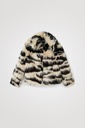 Chaqueta corta peluche animal print