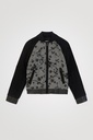 Chaqueta bomber lana bordada