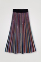 Falda midi rayas