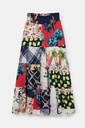 Falda midi patch