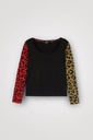 Camiseta slim animal print