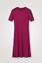 Vestido midi acanalado