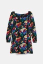 Vestido corto slim escote cuadrado