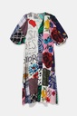 Vestido camisero midi patch